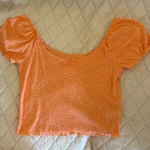 Lettuce trim baby tee American Eagle